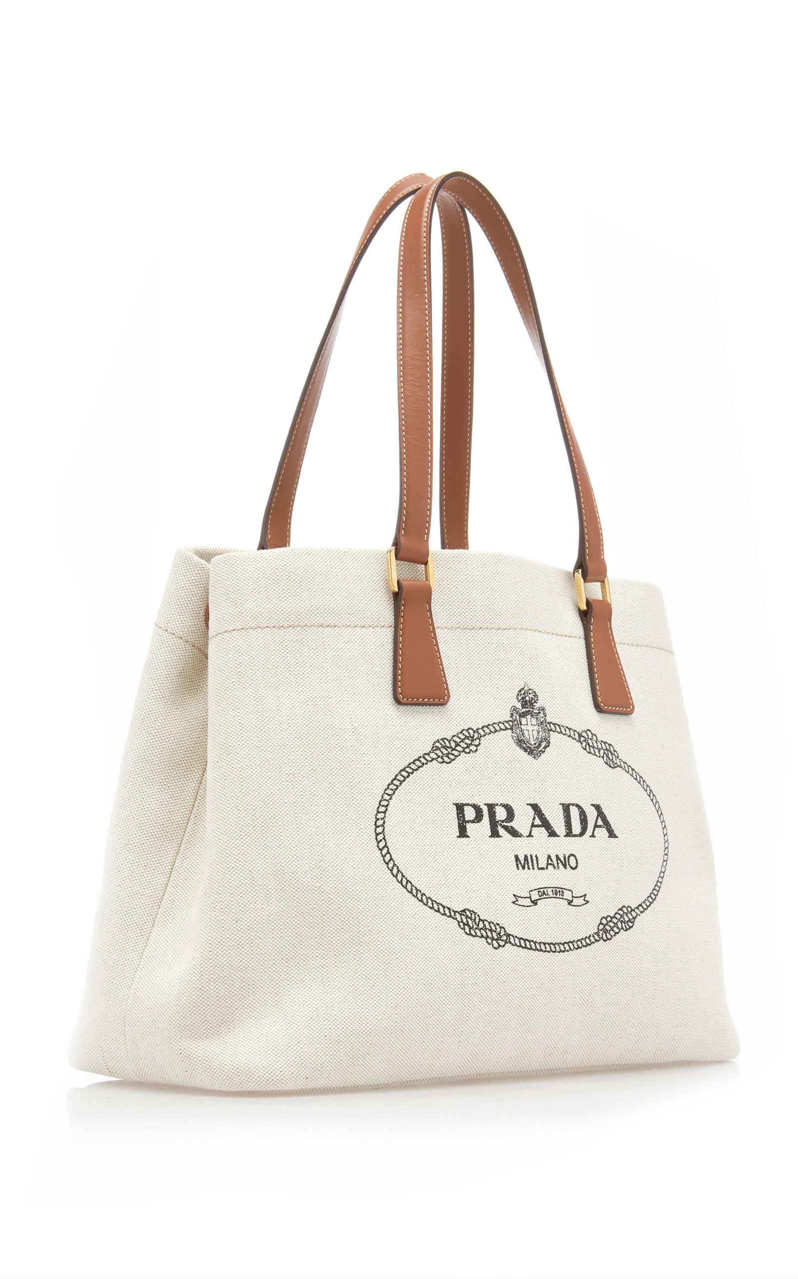 prada canvas shopper