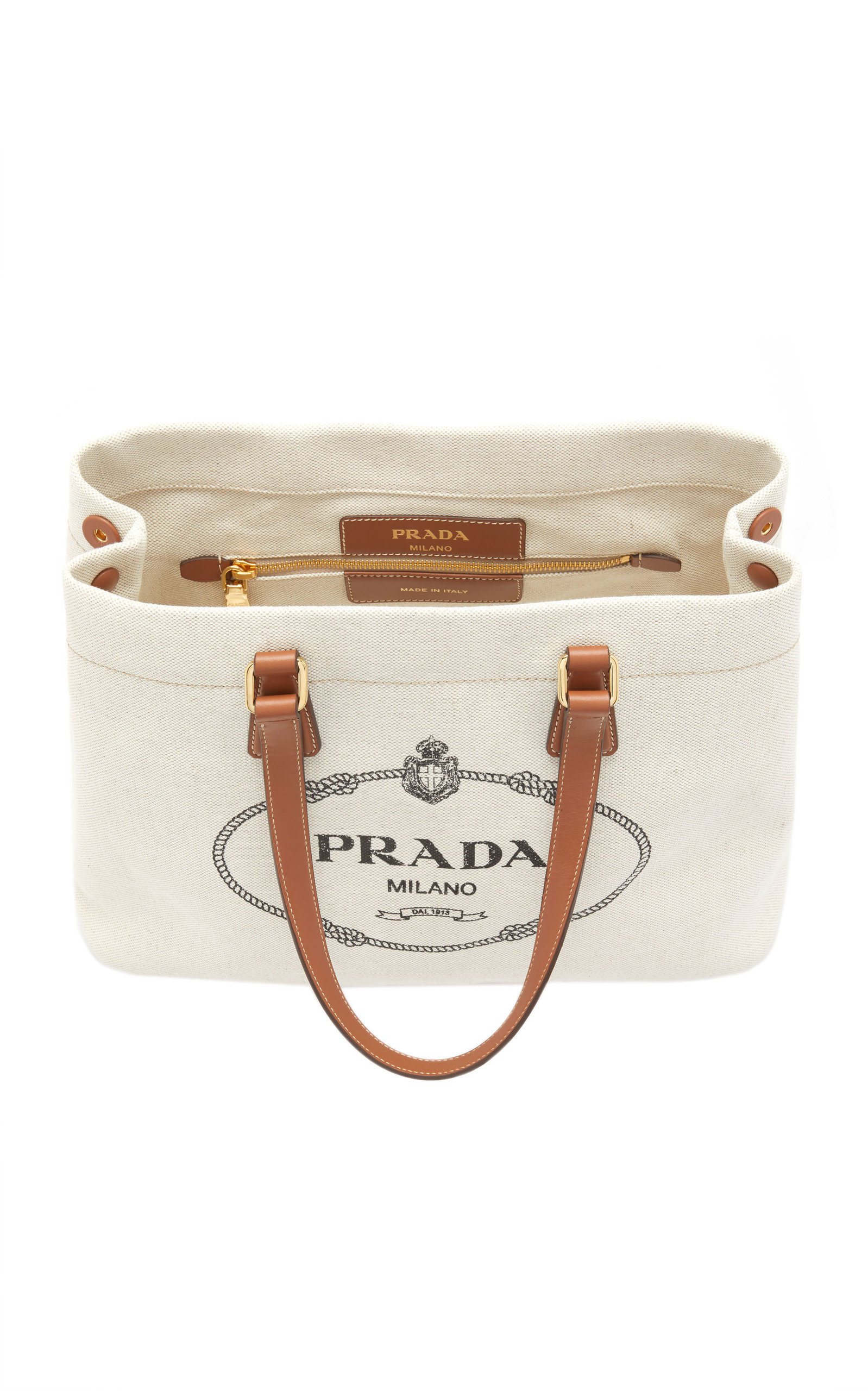 prada canvas shopper