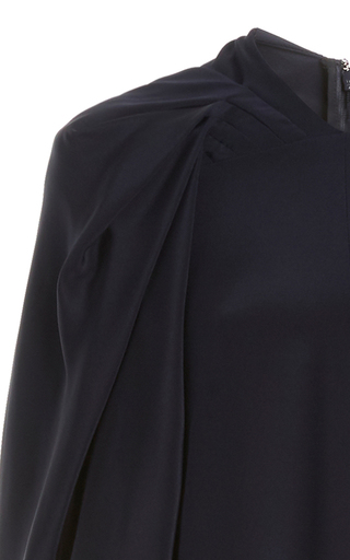 Pleated Double-Faced Crepe Cape Jumpsuit展示图