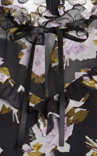 Elinor Floral-Print Silk Dress展示图