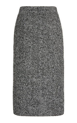 Herringbone Tweed Pencil Skirt展示图