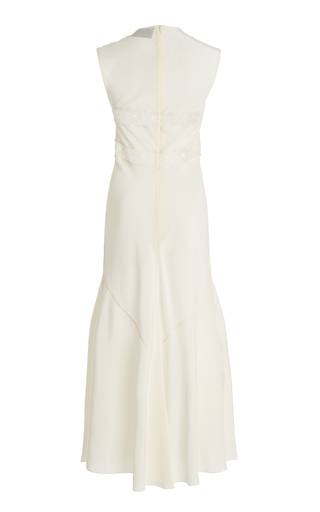 Lace-Detailed Silk Slip Dress展示图