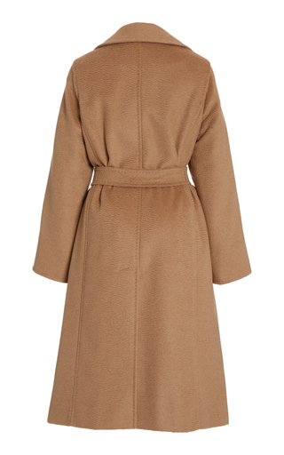 Manuela Belted Camel Wool Trench Coat展示图