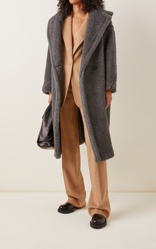 Oversized Wool-Alpca Blend Teddy Coat展示图