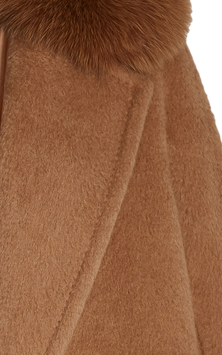 Delfino Fur-Trimmed Wool Coat展示图