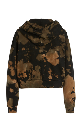 Milan Cropped Tie-Dyed Cotton Hoodie展示图