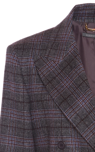 Prince Of Wales Wool-Silk Coat展示图