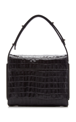 Memo Croc-Effect Leather Top Handle Bag展示图