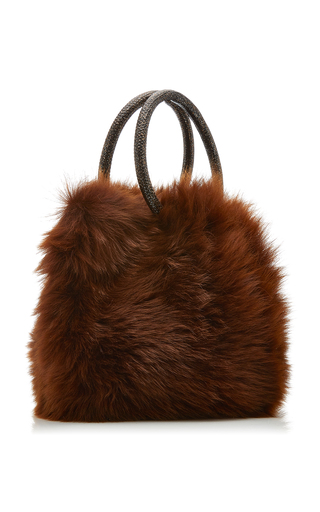 Gia Fur Top Handle Bag展示图