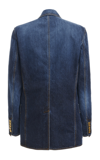 Button-Detailed Denim Jacket展示图