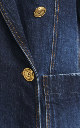 Button-Detailed Denim Jacket展示图