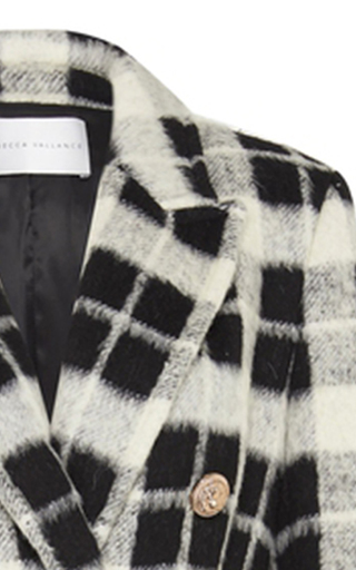 Sabine Checked Wool-Blend Double-Breasted Coat展示图