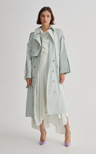 Kilmaine Ruched Asymmetrical Hem Midi Dress展示图