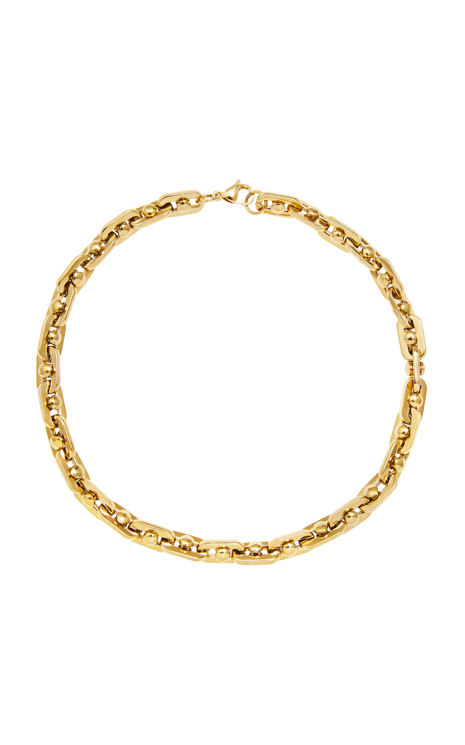 Bolt Gold-Plated Brass Necklace 