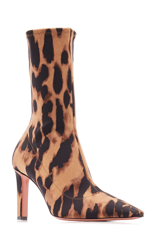 Hannah Leopard-Printed Jersey Ankle Boots展示图