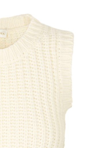 Yarrow Striped Wool-Blend Sweater Vest展示图