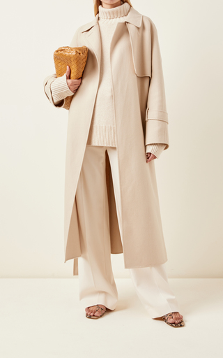 Cottrell Double-Faced Cashmere Trench Coat展示图