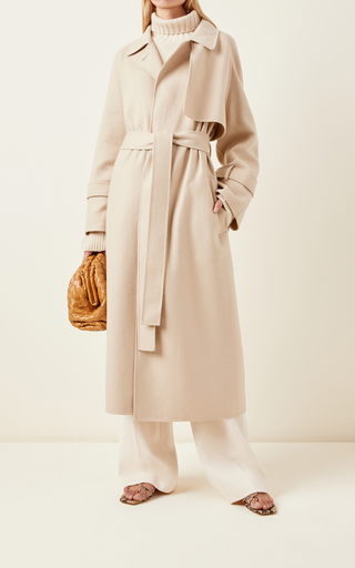 Cottrell Double-Faced Cashmere Trench Coat展示图