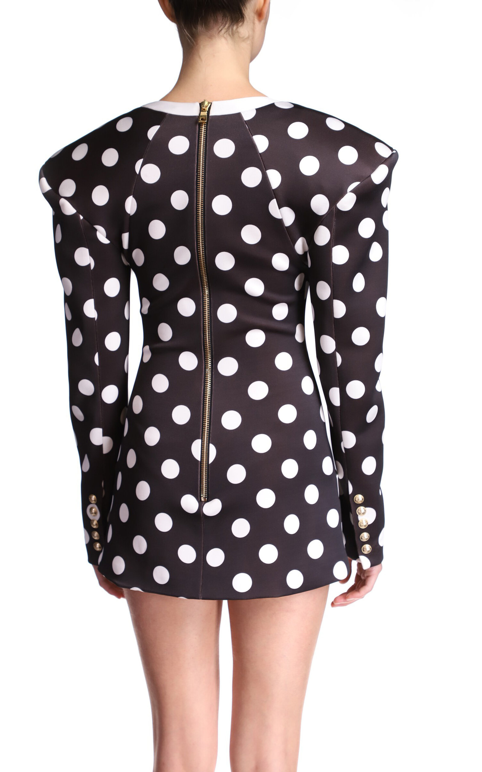 polka dot blazer dress