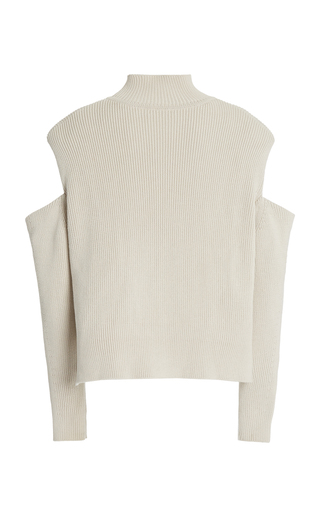 Porter Cutout Cable-Knit Cotton-Wool Sweater展示图