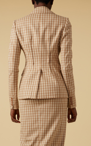 Beatrix Wool-Blend Gingham Jacket展示图