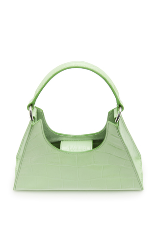 Rey Mini Croc-Effect Leather Shoulder Bag展示图