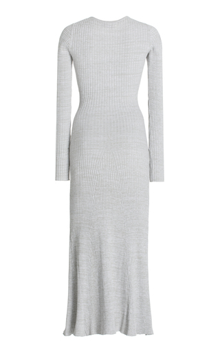 Halle Cutout Ribbed-Knit Cotton Maxi Dress展示图