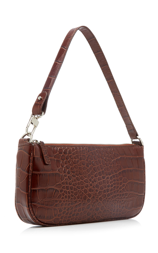 Rachel Croc-Effect Leather Shoulder Bag展示图