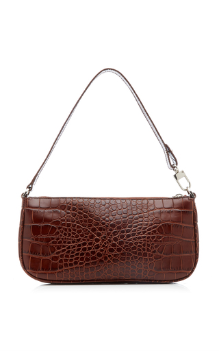 Rachel Croc-Effect Leather Shoulder Bag展示图