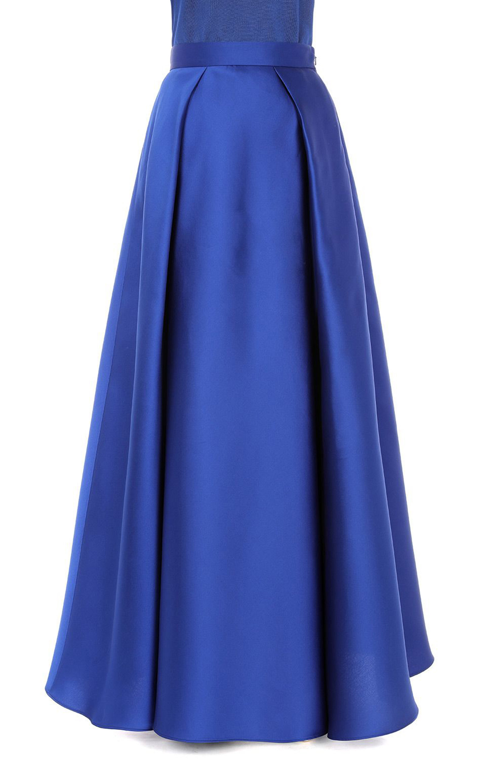 pleated a line maxi skirt