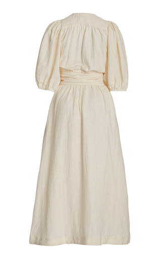 Fiona Linen Midi Dress展示图