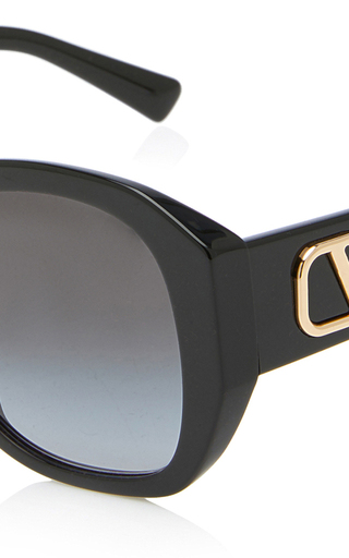 Logo-Detailed Square-Frame Acetate Sunglasses展示图