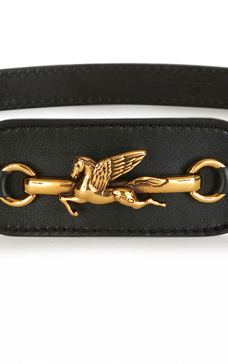 Gold-Tone Pegasus Leather Waist Belt展示图