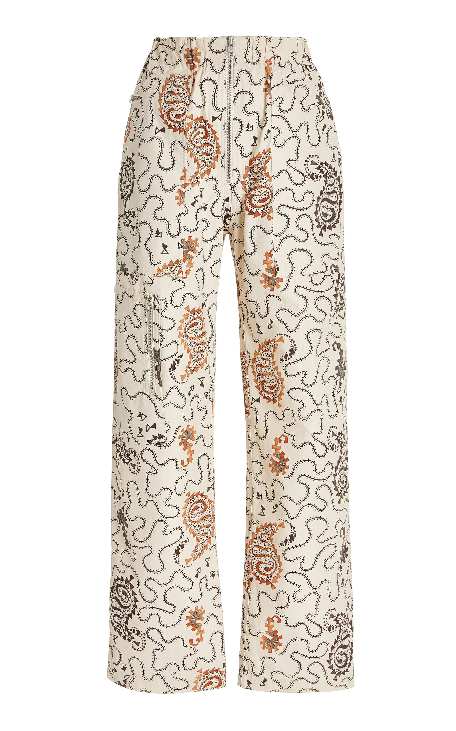 Isabel Marant Étoile Women's Noferis Printed Cotton Straight-leg Pants ...