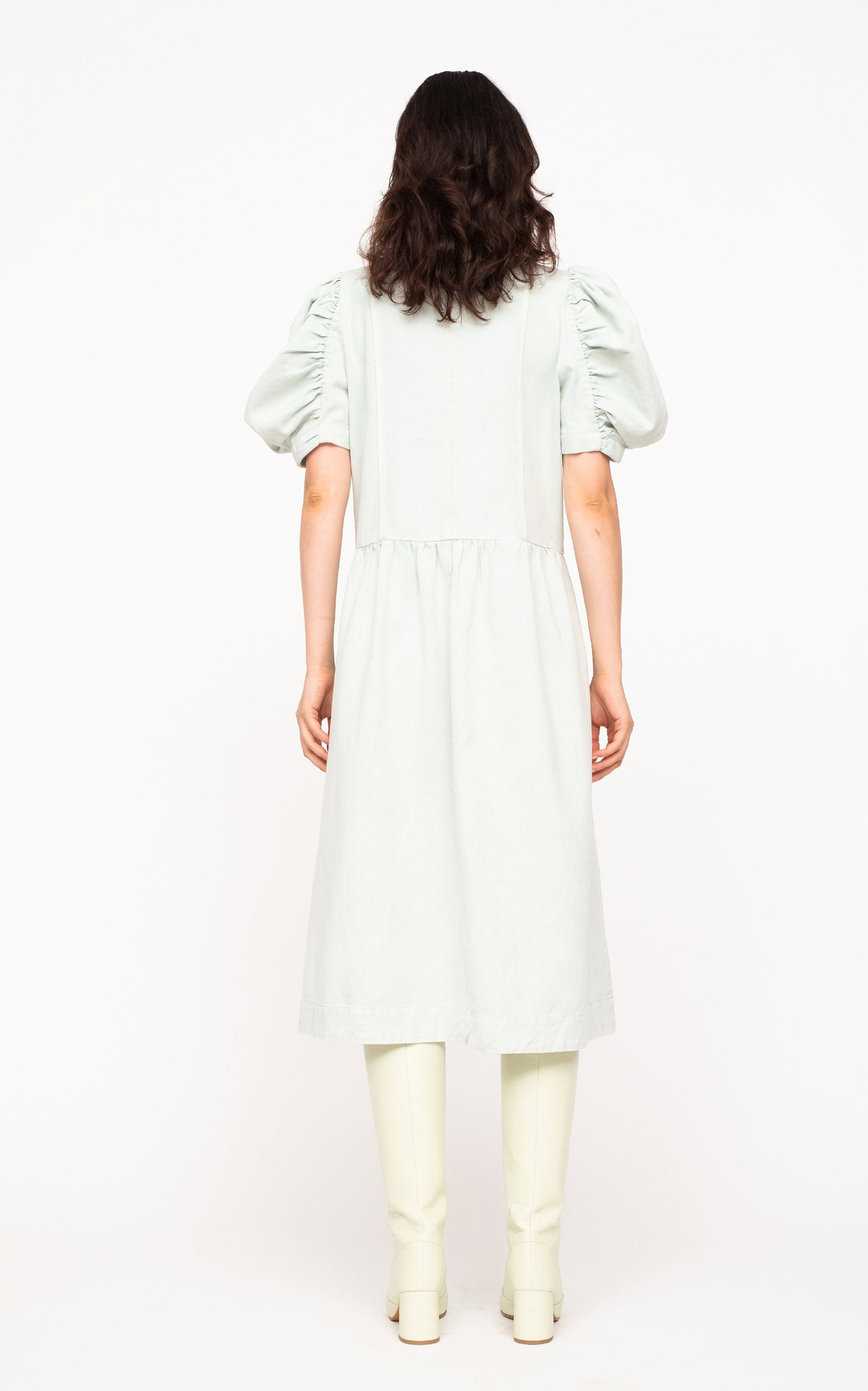 leandra cotton eyelet midi dress