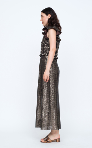 Rachelle Smocked Sequined Midi Dress展示图