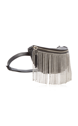 Leather Belt Bag with Crystal Fringe展示图