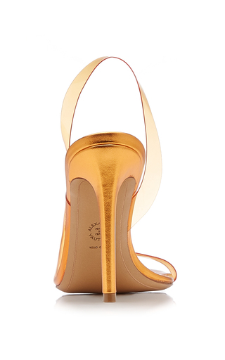 Amber PVC Slingback Pumps展示图