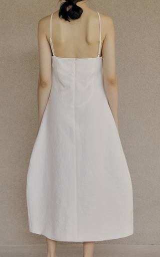 Curved Cotton-Blend Midi Dress展示图