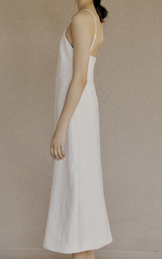 Curved Cotton-Blend Midi Dress展示图