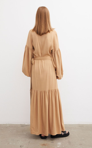 Frilla Textured Maxi Wrap Dress展示图