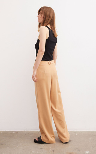 Lucie Jersey-Twill Straight-Leg Trousers展示图