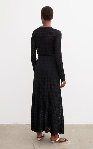 Donax Pointelle-Knit Maxi Skirt展示图