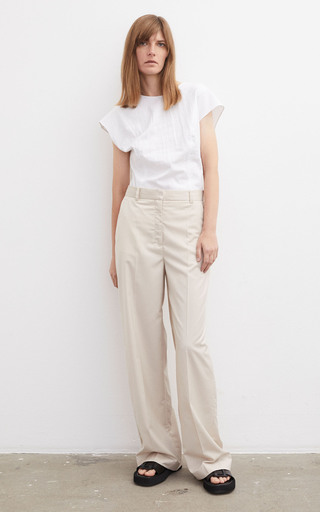 Saule Crepe Wide-Leg Trousers展示图