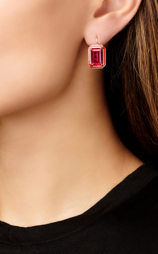 Ruby Rectangle Cocktail Earrings展示图