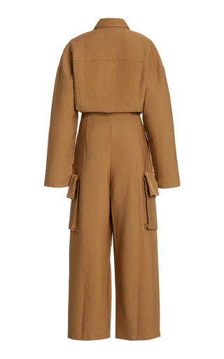 Linda Cotton-Blend Cargo Jumpsuit展示图