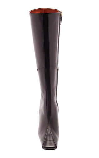 Knee-Length Leather Duck Boots展示图