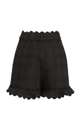 Atlantic Scalloped Embroidered Woven Shorts展示图