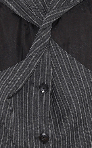 Stripe Suiting Twist Wool-Blend Mini Dress展示图