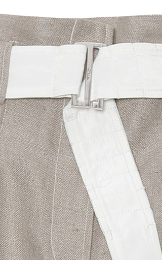 Linen High-Waisted Wide Leg Pants展示图